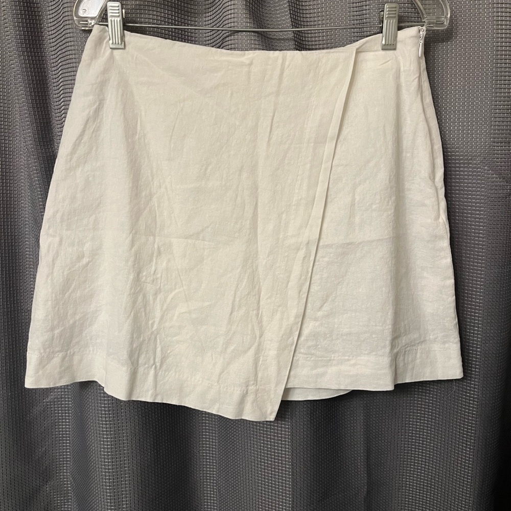 A New Day Cream Linen Skort